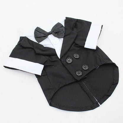 Puppy Bow Tie Evening Dress for Pets