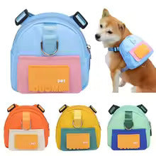 Adventurous Pup Dog Backpack Harness with Poop Bag Dispenser
