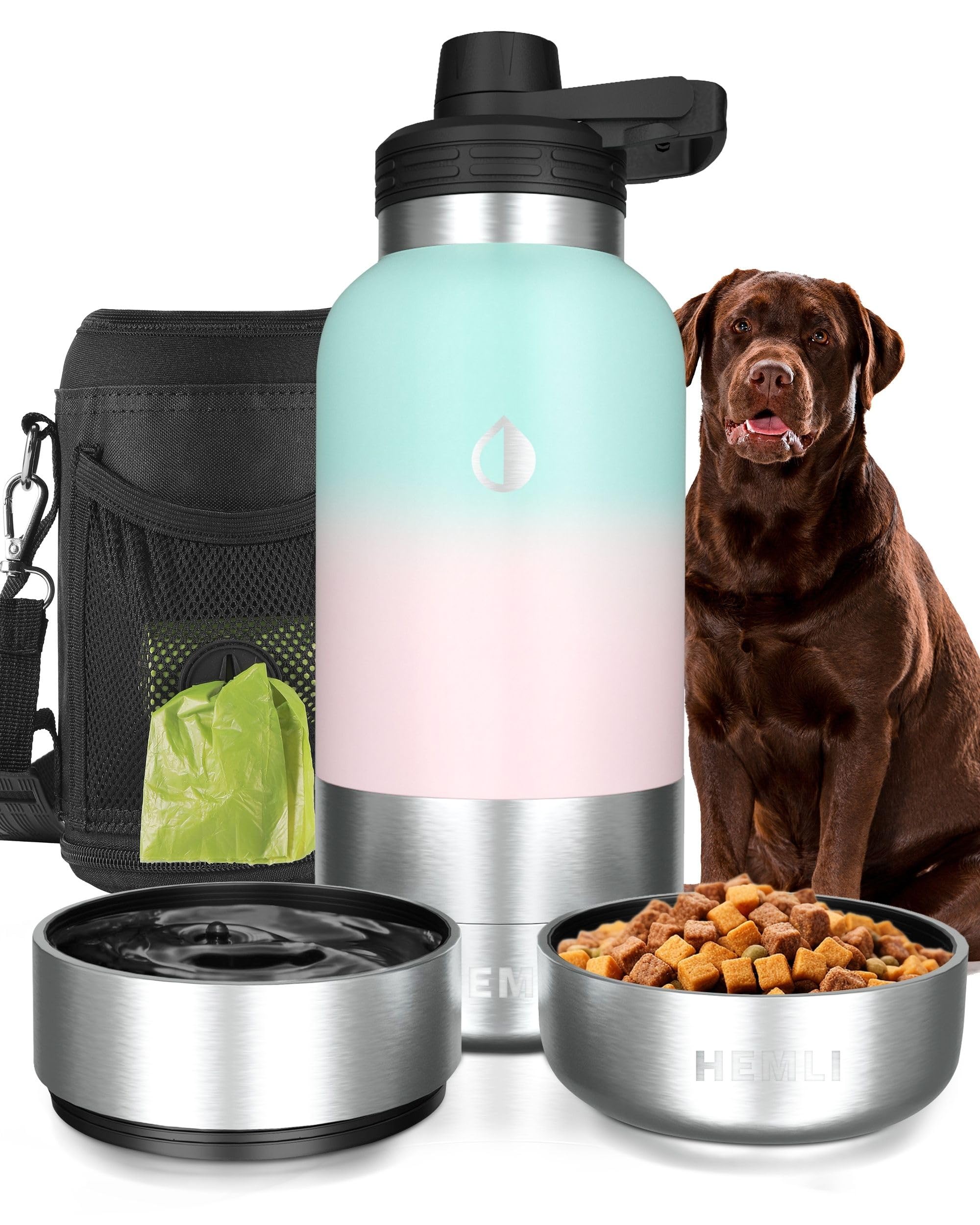 HEMLI 32 oz. Dog Hiking Hydration System